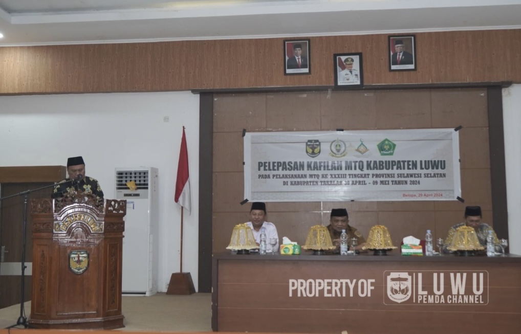 Pj Bupati Luwu Lepas 125 Orang Kafilah MTQ