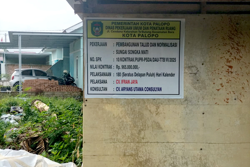 L-KONTAK Ragukan Kekuatan Struktur Pembangunan Talud Dan Normalisasi Sungai Songka Mati Tahun 2025