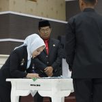 Wali Kota Palopo Hj. Naili Trisal melantik pejabat pimpinan tinggi Pratama dan pejabat administrator lingkup Pemerintah Kota Palopo yang dilaksanakan di Auditorium Saokotae, Jumat (13/02/2026).
